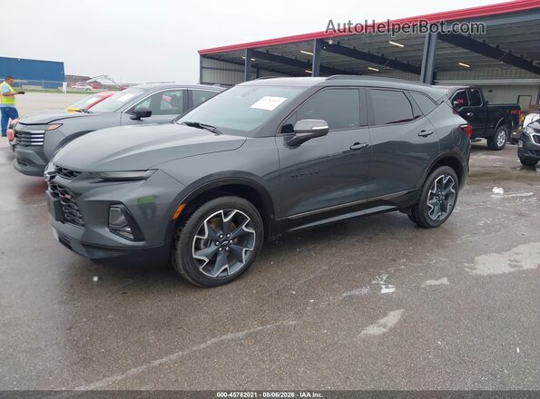 3GNKBERS8LS555397 2020 CHEVROLET BLAZER Gray Առջևի ձախ երեք քառորդ տեսարան