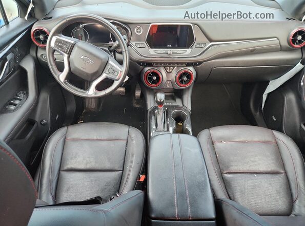 3GNKBERS9LS556560 2020 CHEVROLET BLAZER Blue Widok deski rozdzielczej