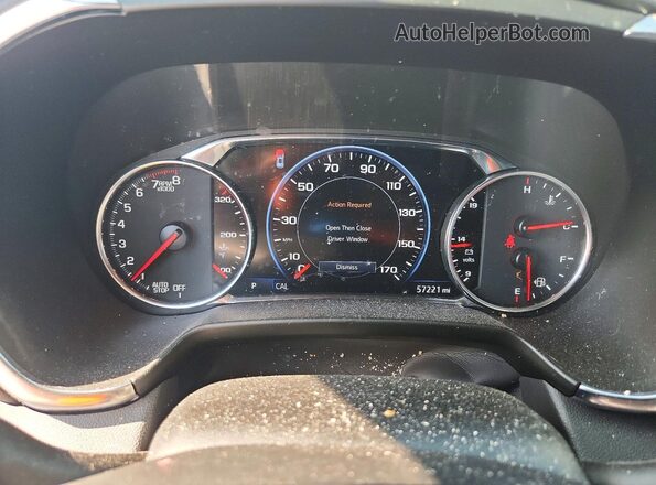3GNKBERS9PS104744 2023 CHEVROLET BLAZER White Instrument cluster view