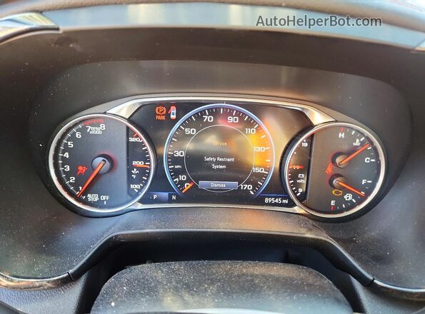 3GNKBERSXLS670857 2020 CHEVROLET BLAZER Black Вид щитка приладів