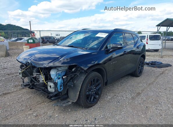 3GNKBGRS4KS606677 2019 CHEVROLET BLAZER Черный Передняя левая четверть