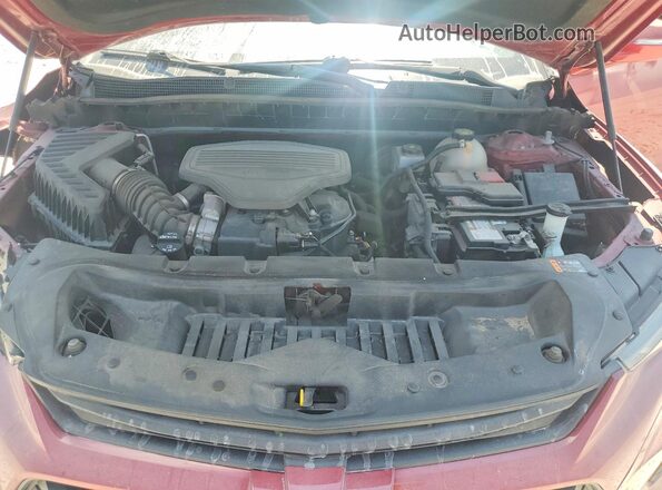 3GNKBGRS9KS696490 2019 CHEVROLET BLAZER Burgundy ძრავის განყოფილების ხედი