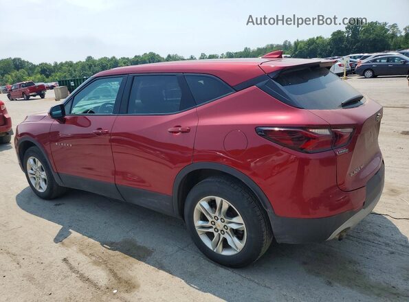 3GNKBHR40MS581061 2021 CHEVROLET BLAZER Red უკანა მარცხენა