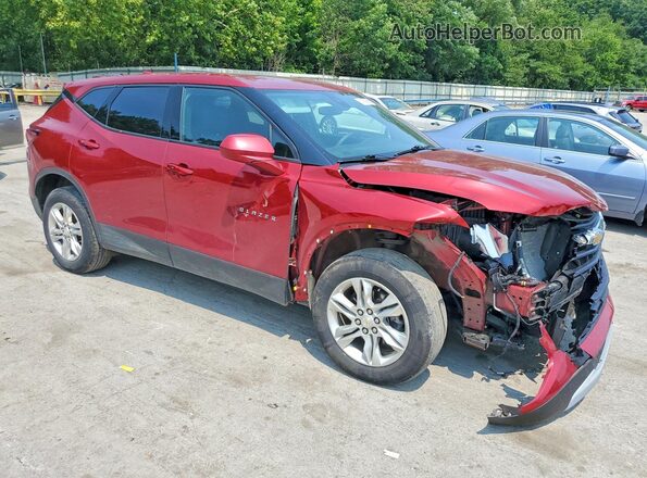 3GNKBHR40MS581061 2021 CHEVROLET BLAZER Red წინა მარჯვენა