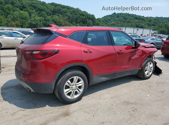 3GNKBHR40MS581061 2021 CHEVROLET BLAZER Red უკანა მარჯვენა