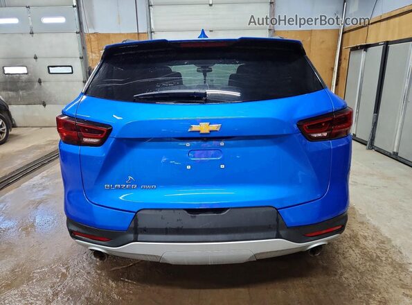 3GNKBHR40RS197045 2024 CHEVROLET BLAZER Blue Rear view
