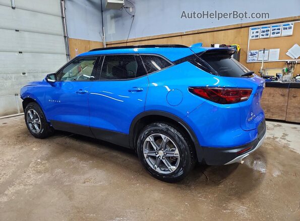 3GNKBHR40RS197045 2024 CHEVROLET BLAZER Blue Rear left