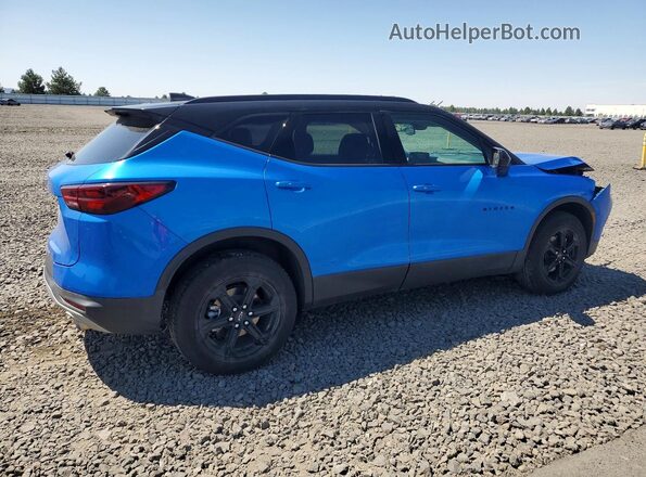 3GNKBHR40SS123968 2025 CHEVROLET BLAZER Blue Trasero derecho