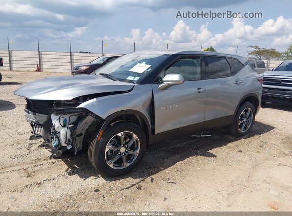 3GNKBHR41SS192152 2025 CHEVROLET BLAZER Gray Առջևի ձախ երեք քառորդ տեսարան