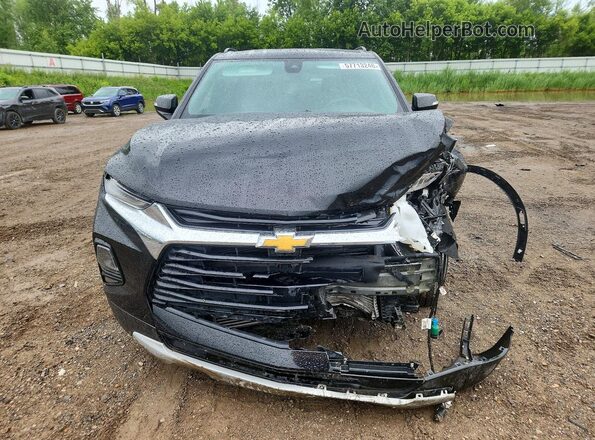 3GNKBHR42NS220271 2022 CHEVROLET BLAZER Black Вид спереду