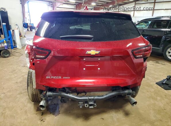 3GNKBHR47PS126227 2023 CHEVROLET BLAZER Red უკანა ხედი