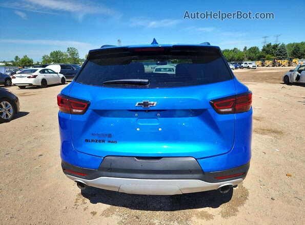 3GNKBHR48RS178114 2024 CHEVROLET BLAZER Blue Вид ззаду