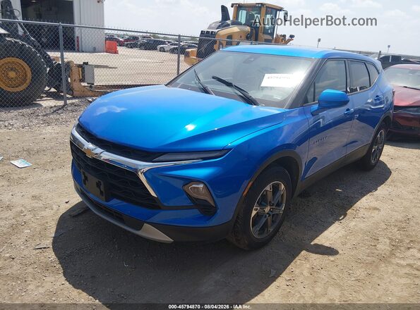 3GNKBHR48SS185795 2025 CHEVROLET BLAZER Blue Vista tres cuartos delantera izquierda
