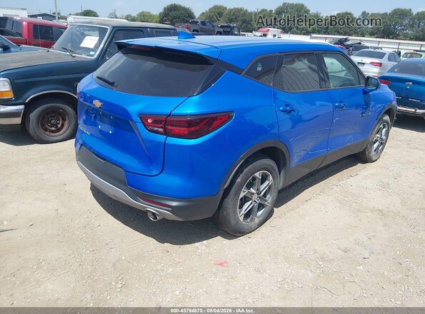 3GNKBHR48SS185795 2025 CHEVROLET BLAZER Blue Trasero derecho