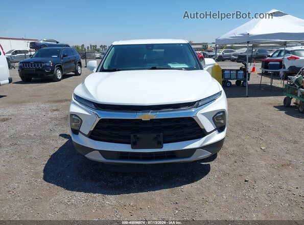 3GNKBHR49PS104567 2023 CHEVROLET BLAZER White უკანა სალონის ხედი