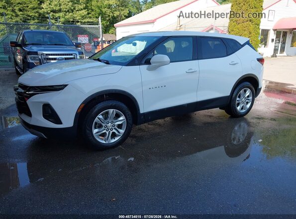 3GNKBHR4XNS184927 2022 CHEVROLET BLAZER Белый Передняя левая четверть