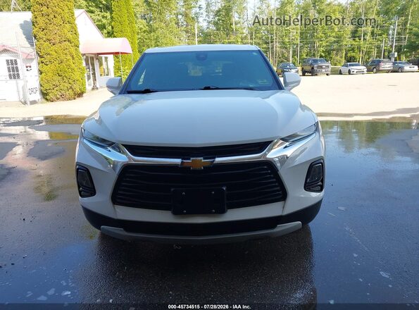 3GNKBHR4XNS184927 2022 CHEVROLET BLAZER Белый Вид щитка приборов