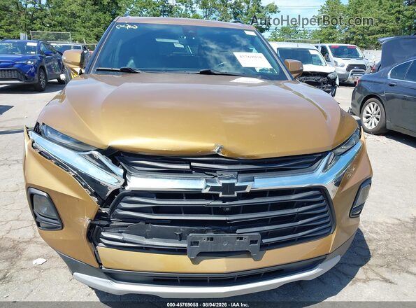 3GNKBHRS0KS600249 2019 CHEVROLET BLAZER Gold Widok z przodu