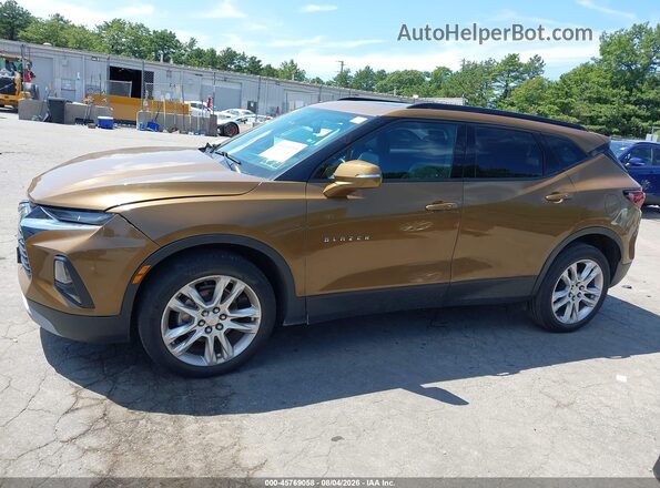 3GNKBHRS0KS600249 2019 CHEVROLET BLAZER Gold Widok wnętrza 360 stopni