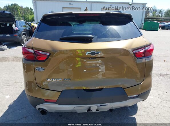 3GNKBHRS0KS600249 2019 CHEVROLET BLAZER Gold 