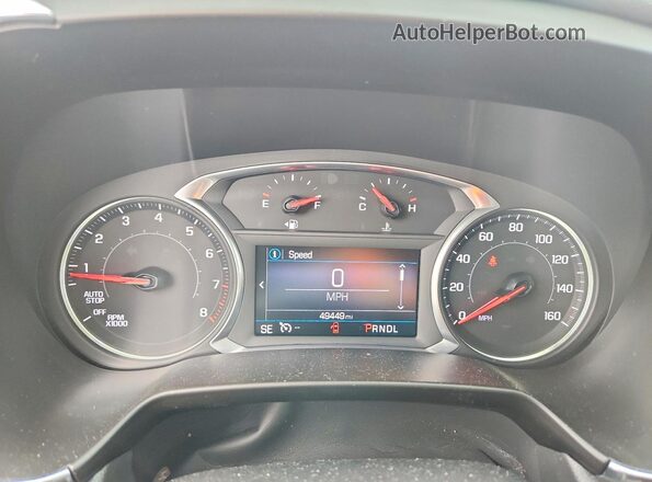 3GNKBHRS0LS626870 2020 CHEVROLET BLAZER Red ხელსაწყოთა პანელის ხედი