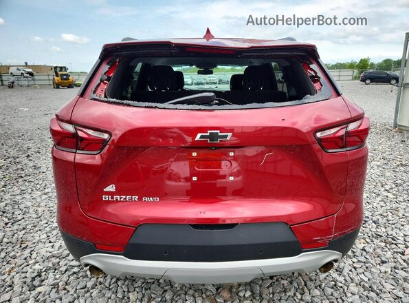 3GNKBHRS0LS626870 2020 CHEVROLET BLAZER Red უკანა ხედი