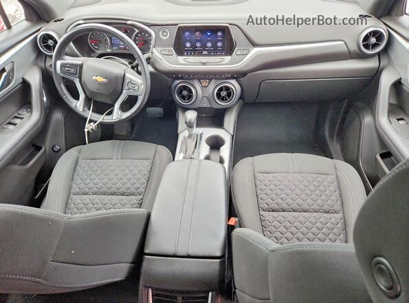 3GNKBHRS0LS626870 2020 CHEVROLET BLAZER Red წინა პანელის ხედი