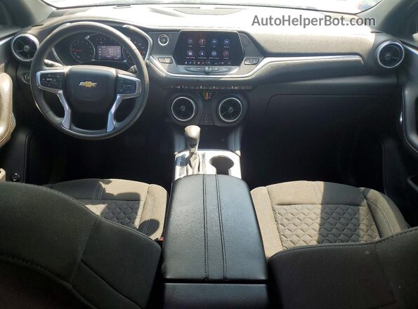 3GNKBHRS0MS553842 2021 CHEVROLET BLAZER Бежевый Вид панели приборов