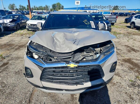 3GNKBHRS0MS553842 2021 CHEVROLET BLAZER Бежевый Вид спереди