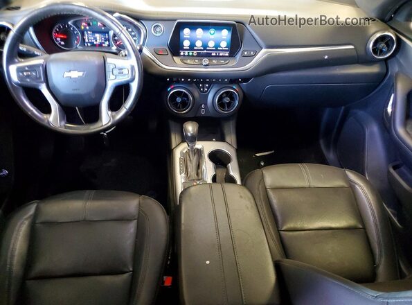 3GNKBHRS3KS600133 2019 CHEVROLET BLAZER Blue Dashboard view