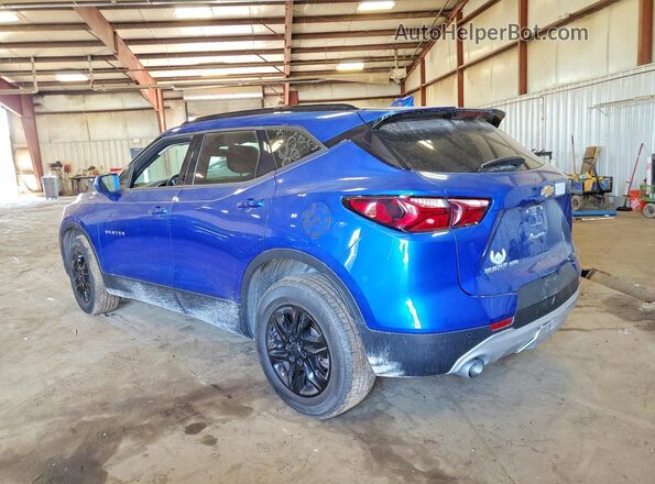 3GNKBHRS3KS600133 2019 CHEVROLET BLAZER Blue Rear left