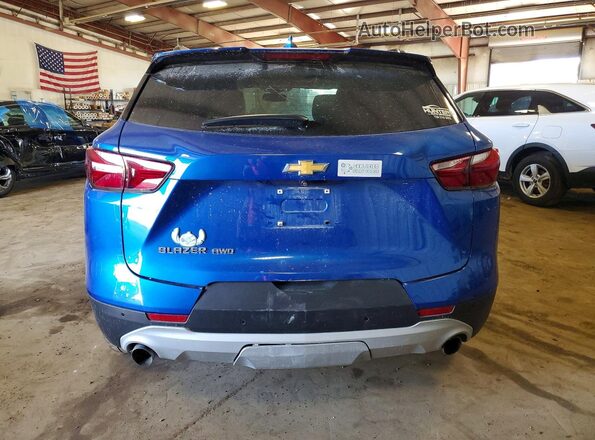 3GNKBHRS3KS600133 2019 CHEVROLET BLAZER Blue Rear view
