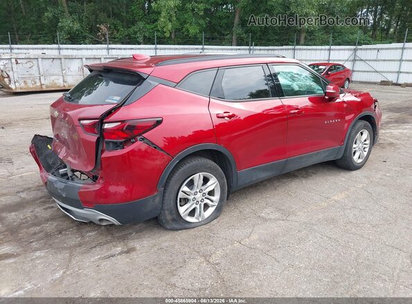 3GNKBHRS4MS516776 2021 CHEVROLET BLAZER Red Trasero derecho
