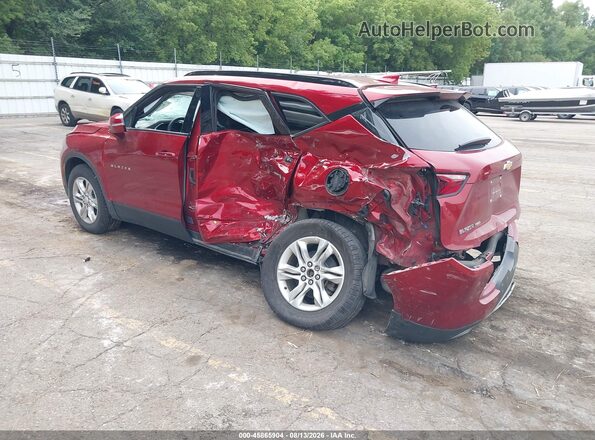 3GNKBHRS4MS516776 2021 CHEVROLET BLAZER Red Trasero izquierdo