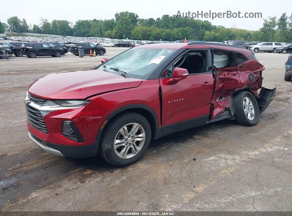 3GNKBHRS4MS516776 2021 CHEVROLET BLAZER Red Vista tres cuartos delantera izquierda