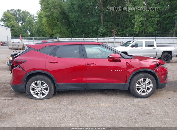 3GNKBHRS4MS516776 2021 CHEVROLET BLAZER Red Vista interior trasera