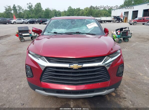 3GNKBHRS4MS516776 2021 CHEVROLET BLAZER Red Vista del cuadro de instrumentos