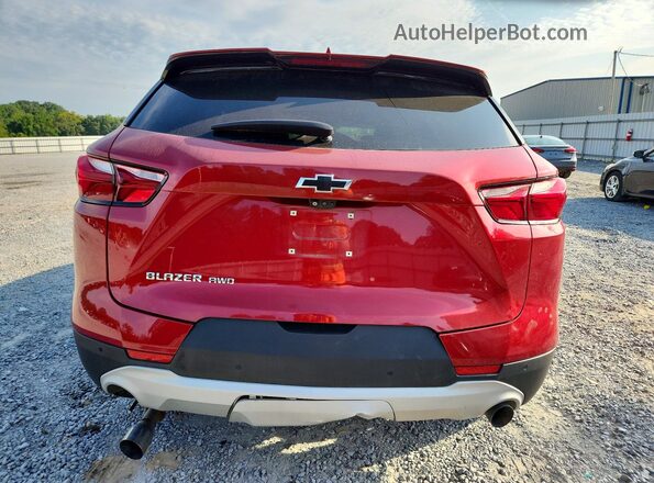 3GNKBHRS5KS664206 2019 CHEVROLET BLAZER Красный Вид сзади