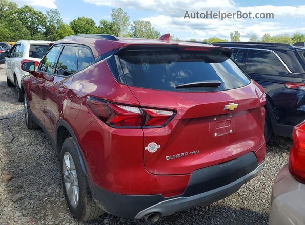 3GNKBHRS5LS611376 2020 CHEVROLET BLAZER Red Հետևի տեսք