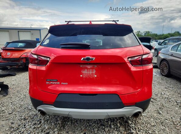 3GNKBHRS9LS629301 2020 CHEVROLET BLAZER Red Widok z tyłu