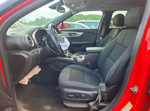 3GNKBHRS9LS629301 2020 CHEVROLET BLAZER Red Widok wnętrza z przodu
