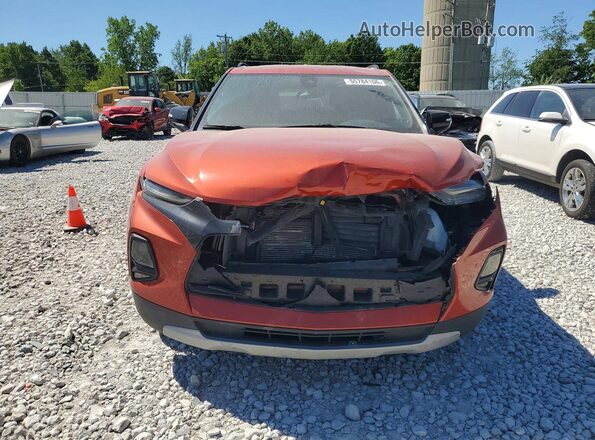 3GNKBHRSXMS586623 2021 CHEVROLET BLAZER Orange Вид спереду