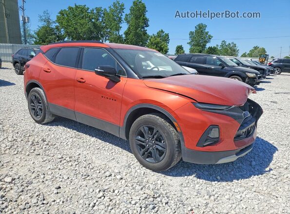 3GNKBHRSXMS586623 2021 CHEVROLET BLAZER Orange Передня права чверть