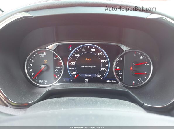 3GNKBJRS0KS612392 2019 CHEVROLET BLAZER Red Vista de los asientos traseros