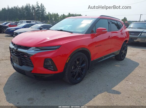3GNKBJRS0KS612392 2019 CHEVROLET BLAZER Red Vista tres cuartos delantera izquierda