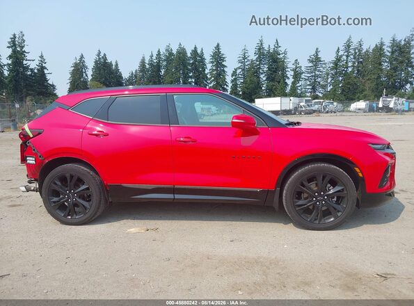 3GNKBJRS0KS612392 2019 CHEVROLET BLAZER Red Vista interior de 360 grados