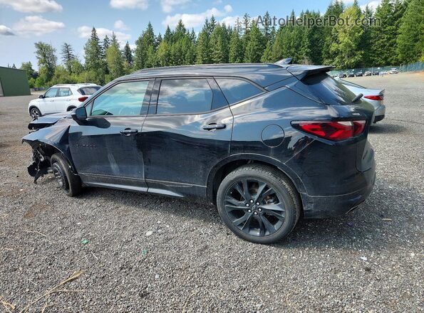 3GNKBJRS1KS671404 2019 CHEVROLET BLAZER Black Trasero izquierdo