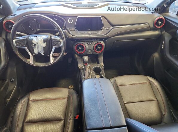 3GNKBJRS1KS683732 2019 CHEVROLET BLAZER Black Առջևի վահանակի տեսք