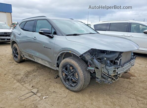 3GNKBJRS2PS206668 2023 CHEVROLET BLAZER Серый Передняя правая четверть