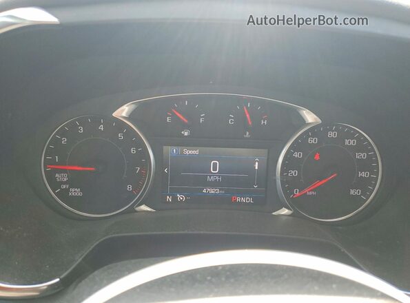 3GNKBJRS3MS558945 2021 CHEVROLET BLAZER White Vista del cuadro de instrumentos